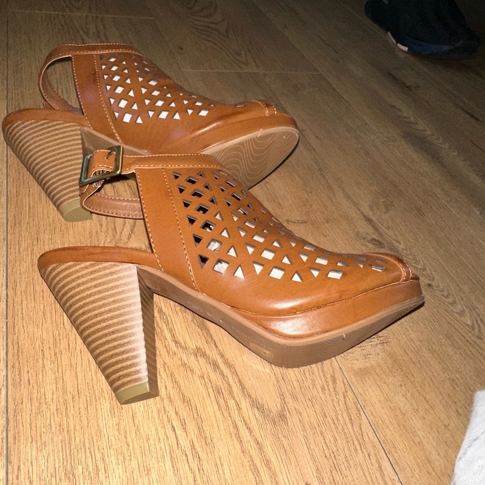 Brown heels